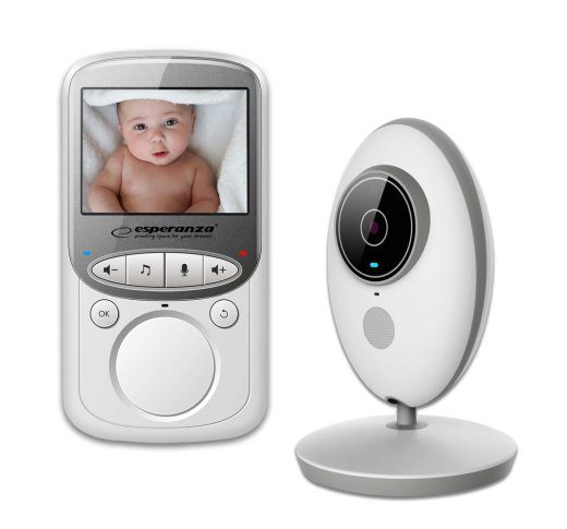 Esperanza EHM003 2.4" LCD Baby Monitor, White