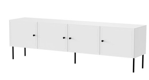 4D RTV spintas PALAZZO BIS 201x40x60 balta matinė