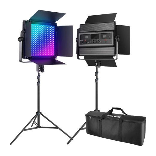 2 vnt. NEEWER RGB1200 60W V4 LED lempos