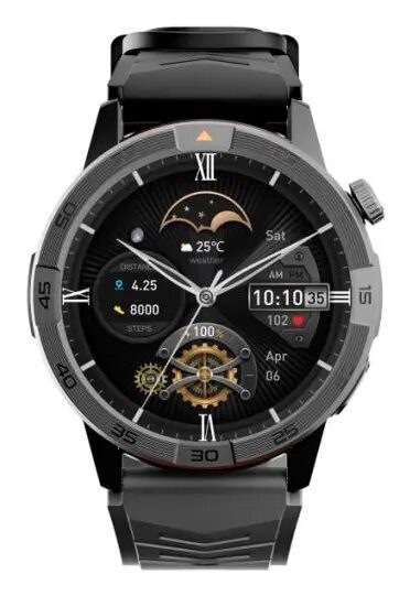 AGM Legion Pro 3.63 cm (1.43 inch) AMOLED Digital Black Watch with GPS