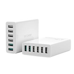 6x USB  Blitzwolf BW-S15, QC 3.0, 60 W (balta)