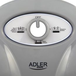Adler AD 2167 Foot Massager with Roller and Vibration Massage, Heat, Adjustable Intensity, 80 W, Gray/White