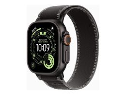 Apple Watch Ultra 3 GPS + Cellular 49mm Black Titanium Case with Black/Charcoal Trail Loop - S/M Apple