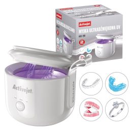 Activejet USB rechargeable UV ultrasonic cleaner AUC-198 white
